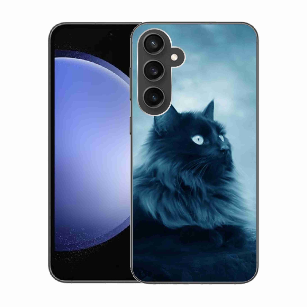 Gél tok mmCase Samsung Galaxy S23 FE - fekete macska 1