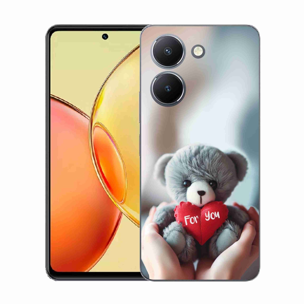 Gél borítás mmCase a Vivo Y36-hoz - mackó a szerelmesek számára