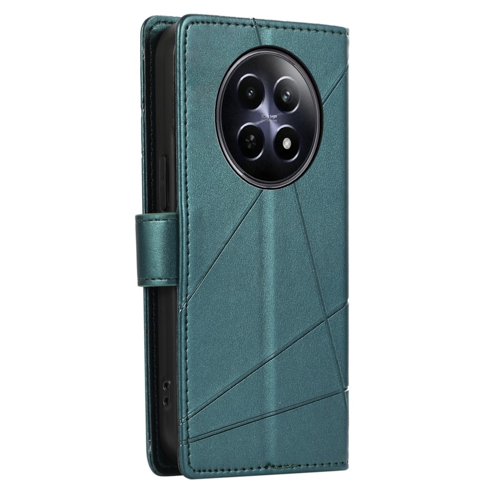 Line könyvtáska a Realme 12 5G/12x 5G készülékhez - zöld