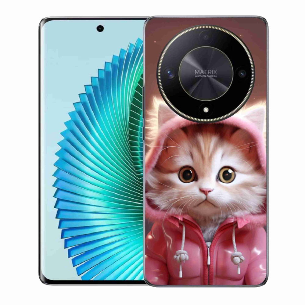 Gél borítás mmCase a Honor Magic 6 Lite 5G számára - aranyos cica 3