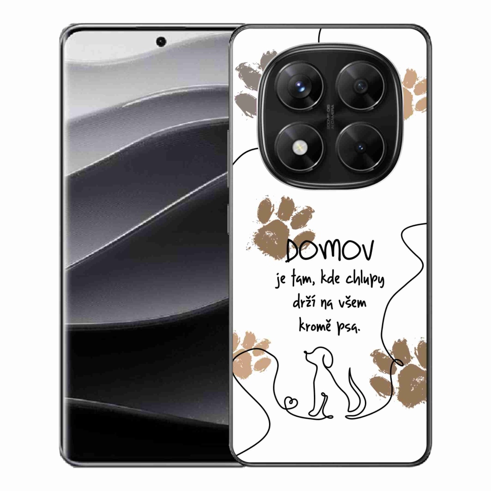 Gél borítás mmCase a Xiaomi Redmi Note 14 Pro 5G/Poco X7 5G számára - kutya motívum fehér háttérrel