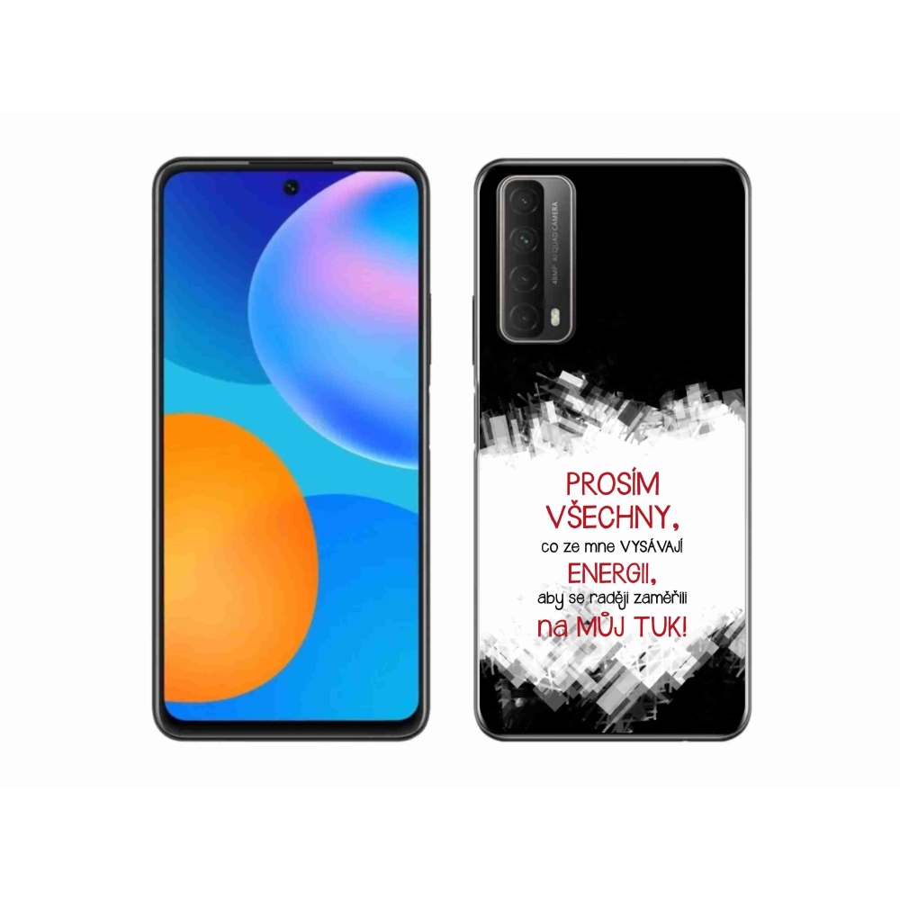 Gél borító mmCase a Huawei P Smart (2021) - vicces szöveg 1 piros