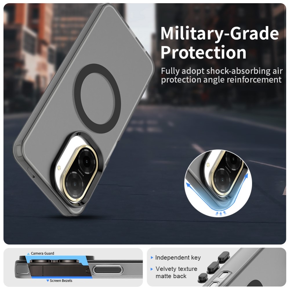 Candy zselés tok MagSafe-val Xiaomi Redmi A5 (171.7x77.8x8.3mm) - fekete