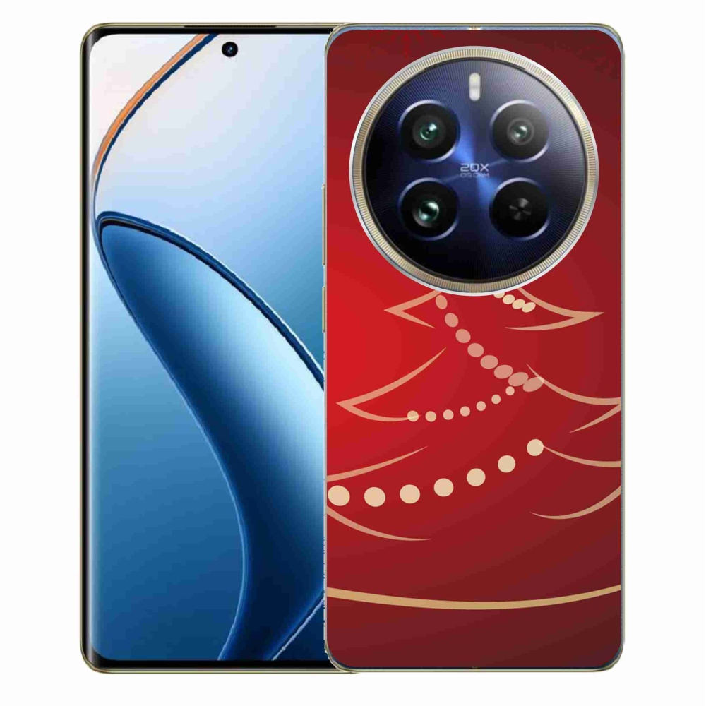 Gél borítás mmCase a Realme 12 Pro 5G/12 Pro+ 5G számára - karácsonyfa karikatúra