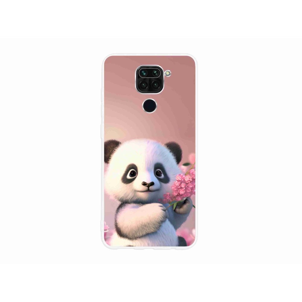 Gél borítás mmCase a Xiaomi Redmi Note 9-hez - aranyos panda