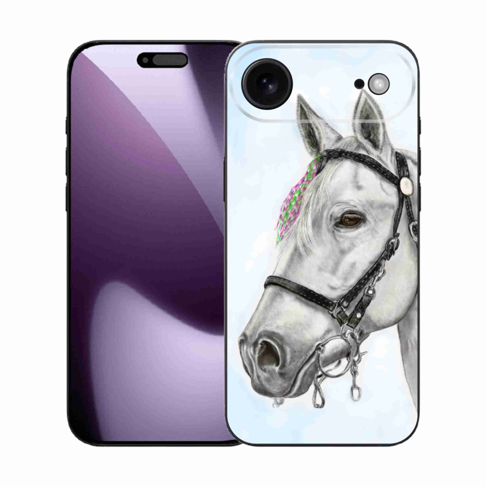 Gél borítás mmCase iPhone 17 Air készülékhez - fehér ló 1