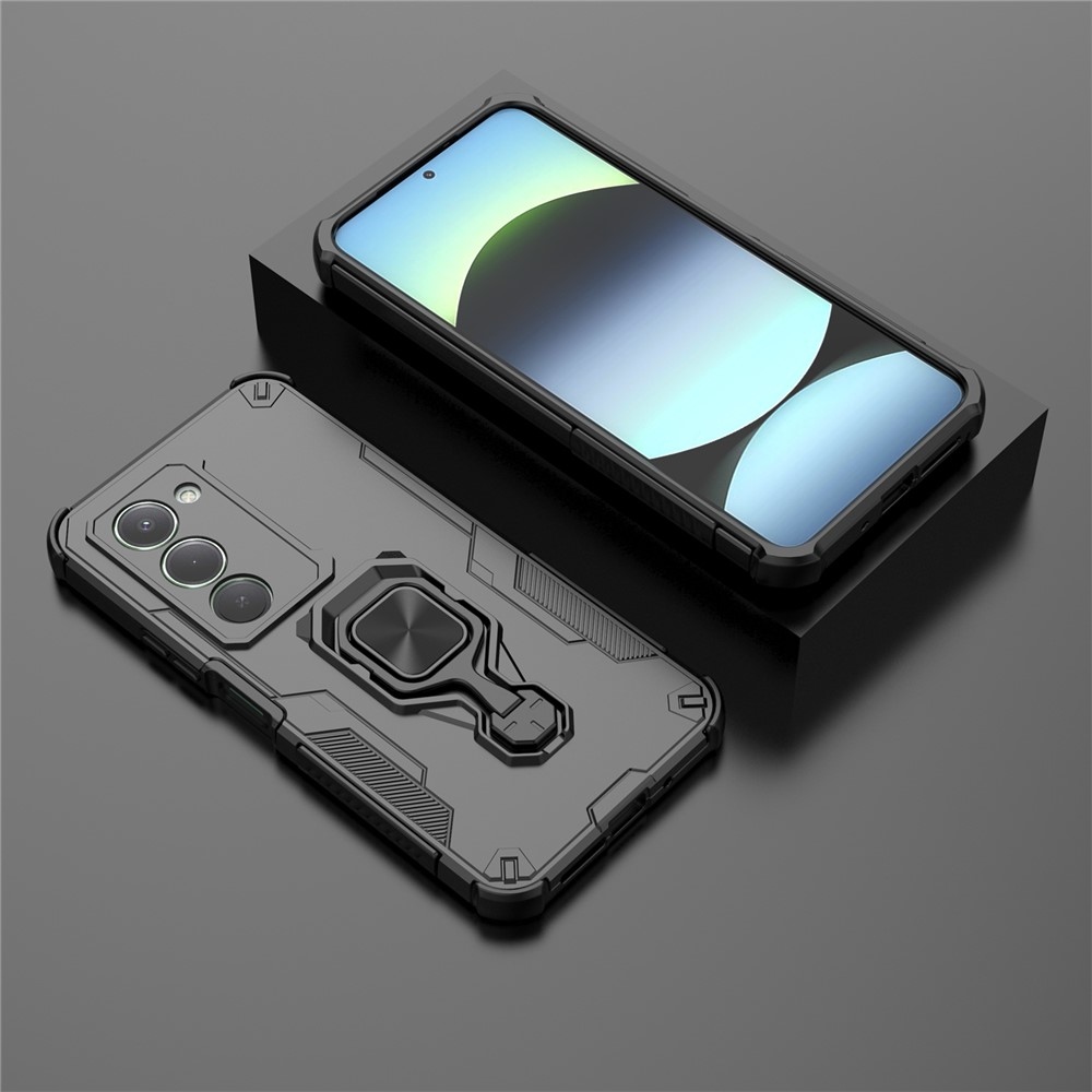 Gyűrűálló borítás a Xiaomi Redmi 15 5G (169mm) készülékhez - fekete