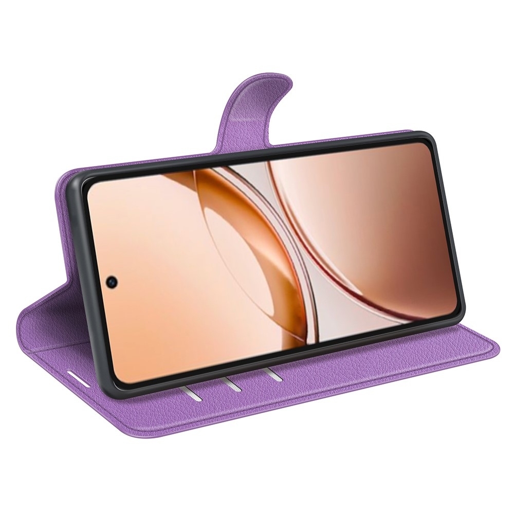 Litchi könyv tok a Vivo V50 Lite 4G/5G-hez - lila