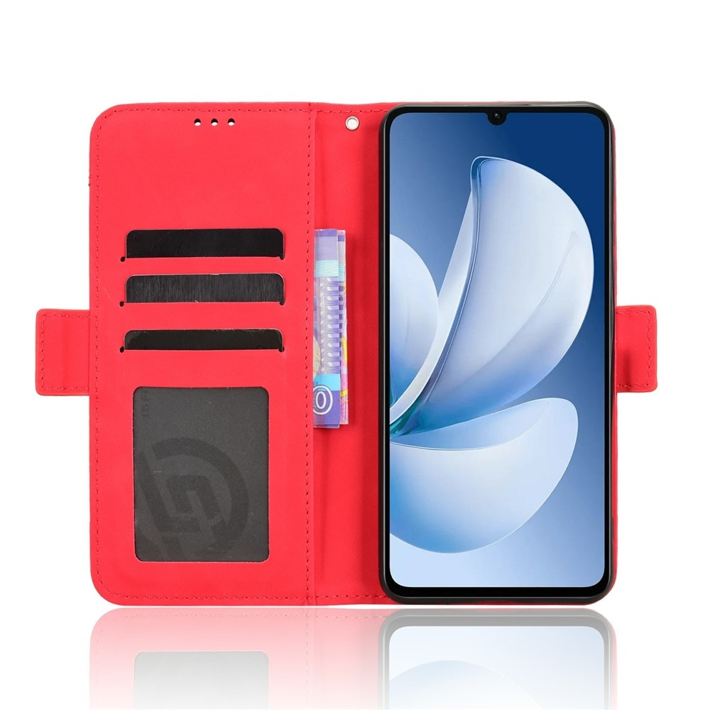 Kártyás könyvtáska Realme Note 70T-hez - piros