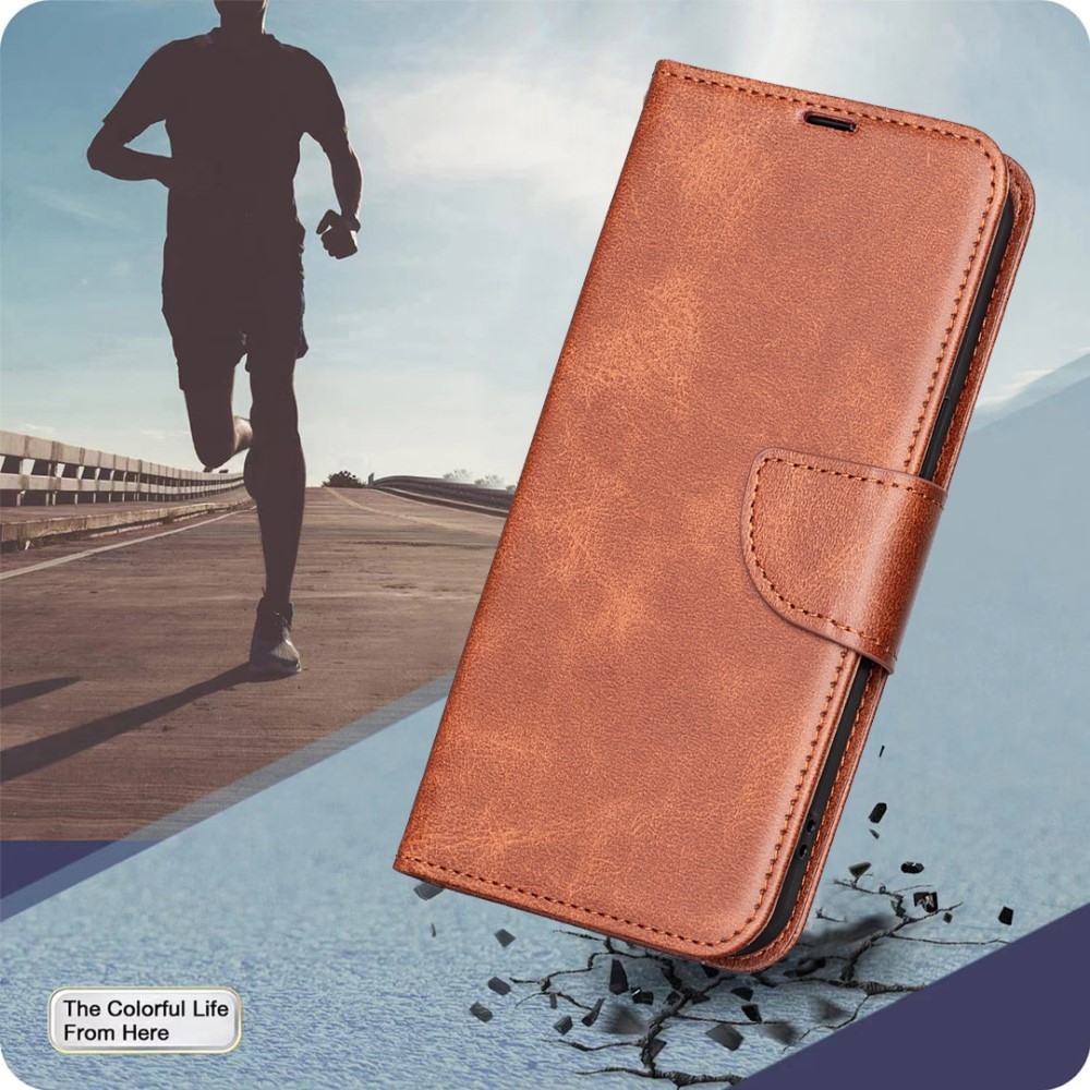 Könyvtáska Honor X8c tokhoz - barna