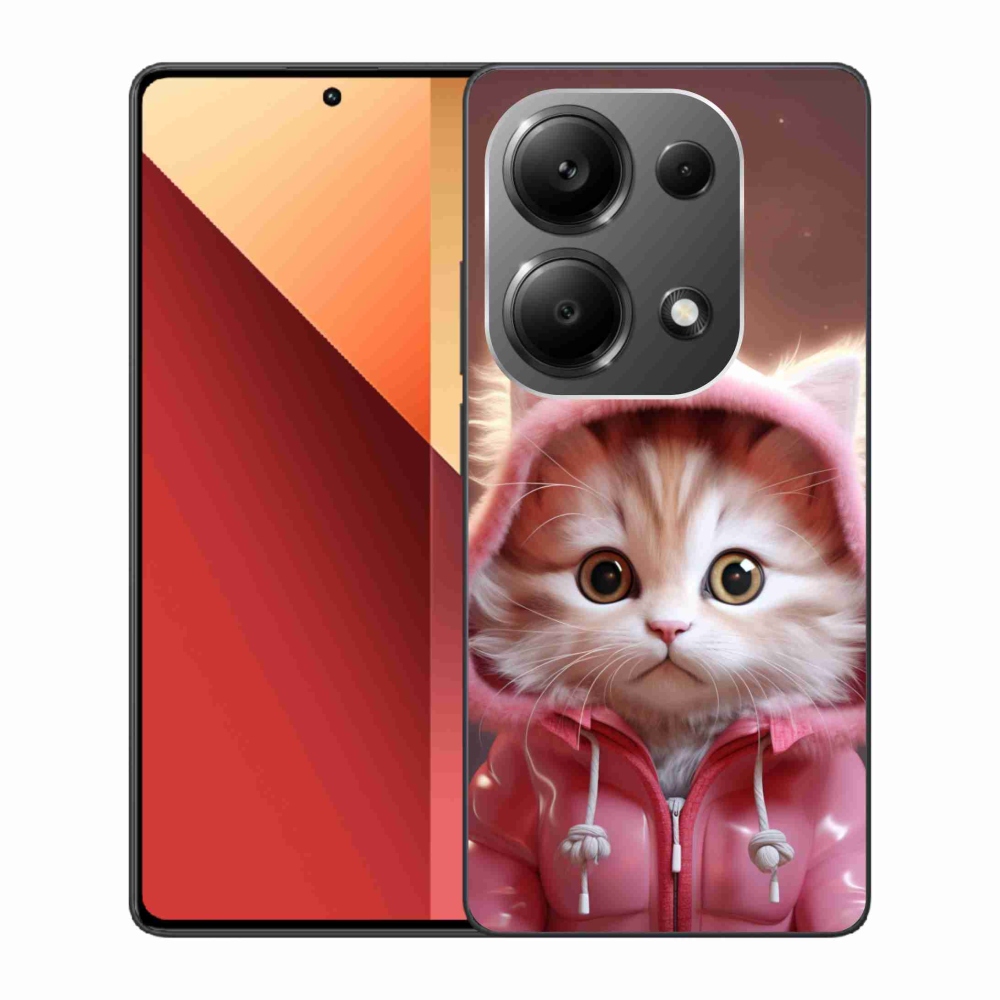 Gél borítás mmCase a Xiaomi Redmi Note 13 Pro 4G/Poco M6 Pro számára - aranyos cica 3