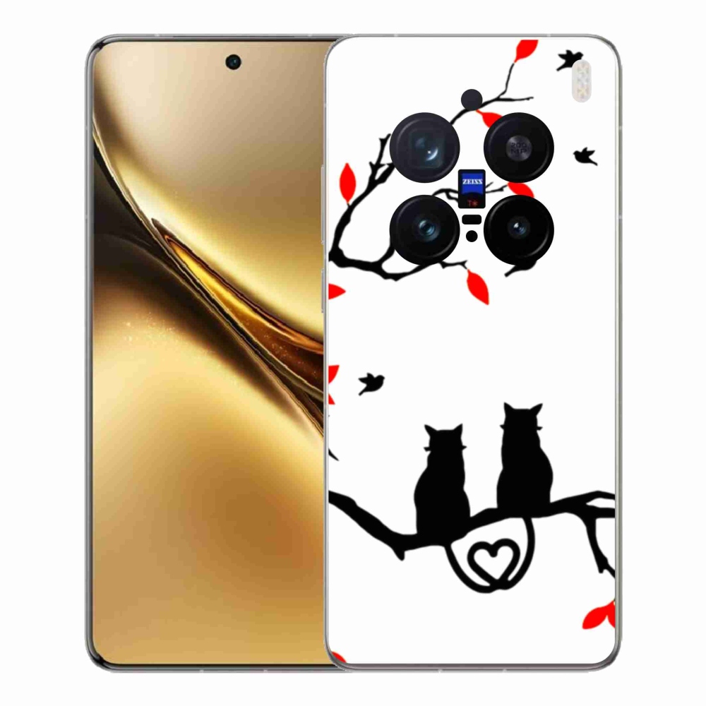 Zselés borítás mmCase a Vivo X200 Pro 5G készülékhez - macska szeretet