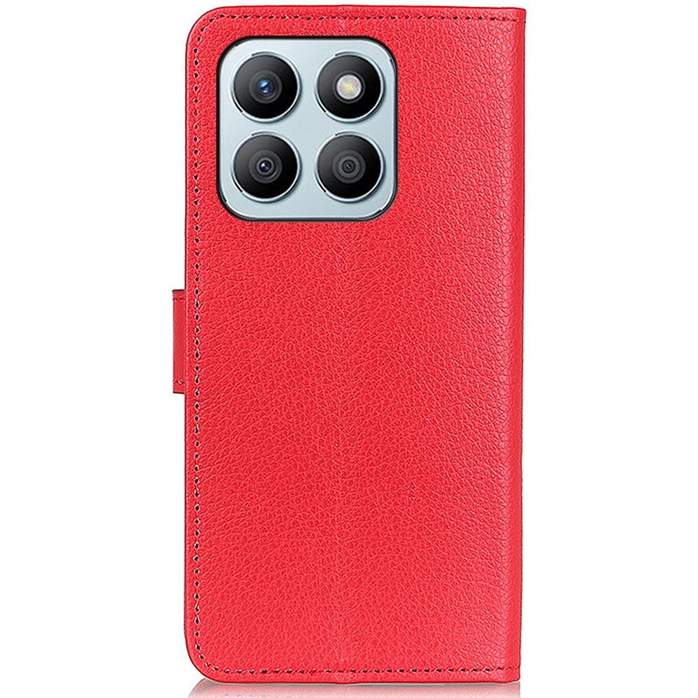 Litchie könyvtáska Honor X8b-hez - piros