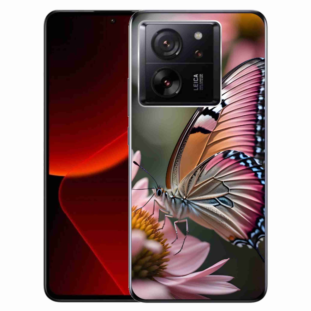 Gél borítás mmCase a Xiaomi 13T/13T Pro számára - színes pillangó