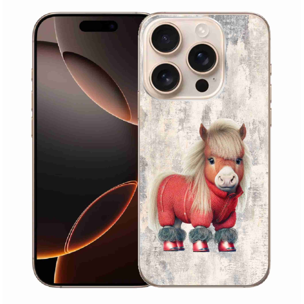 Gél borítás mmCase iPhone 16 Pro Max készülékhez - póni pulóverben