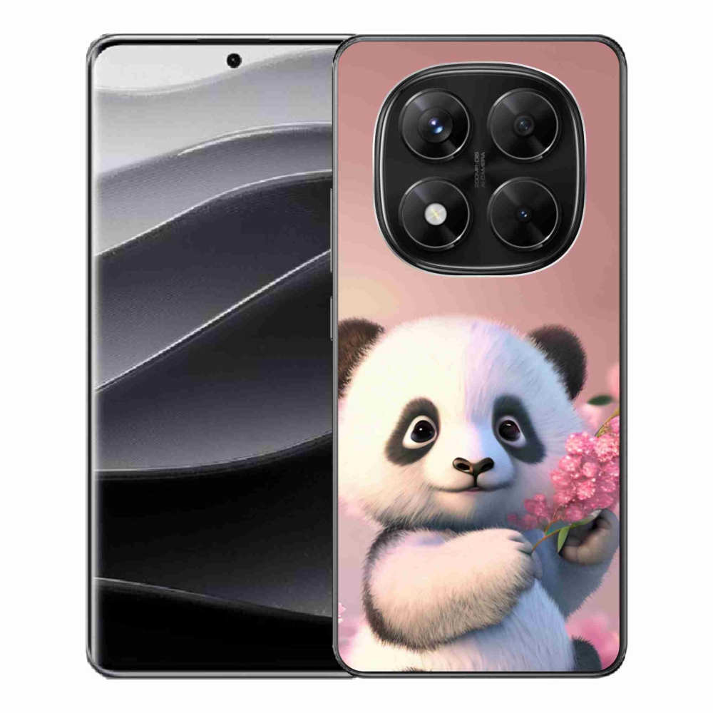 Gél borítás mmCase a Xiaomi Redmi Note 14 Pro 5G/Poco X7 5G számára - aranyos panda