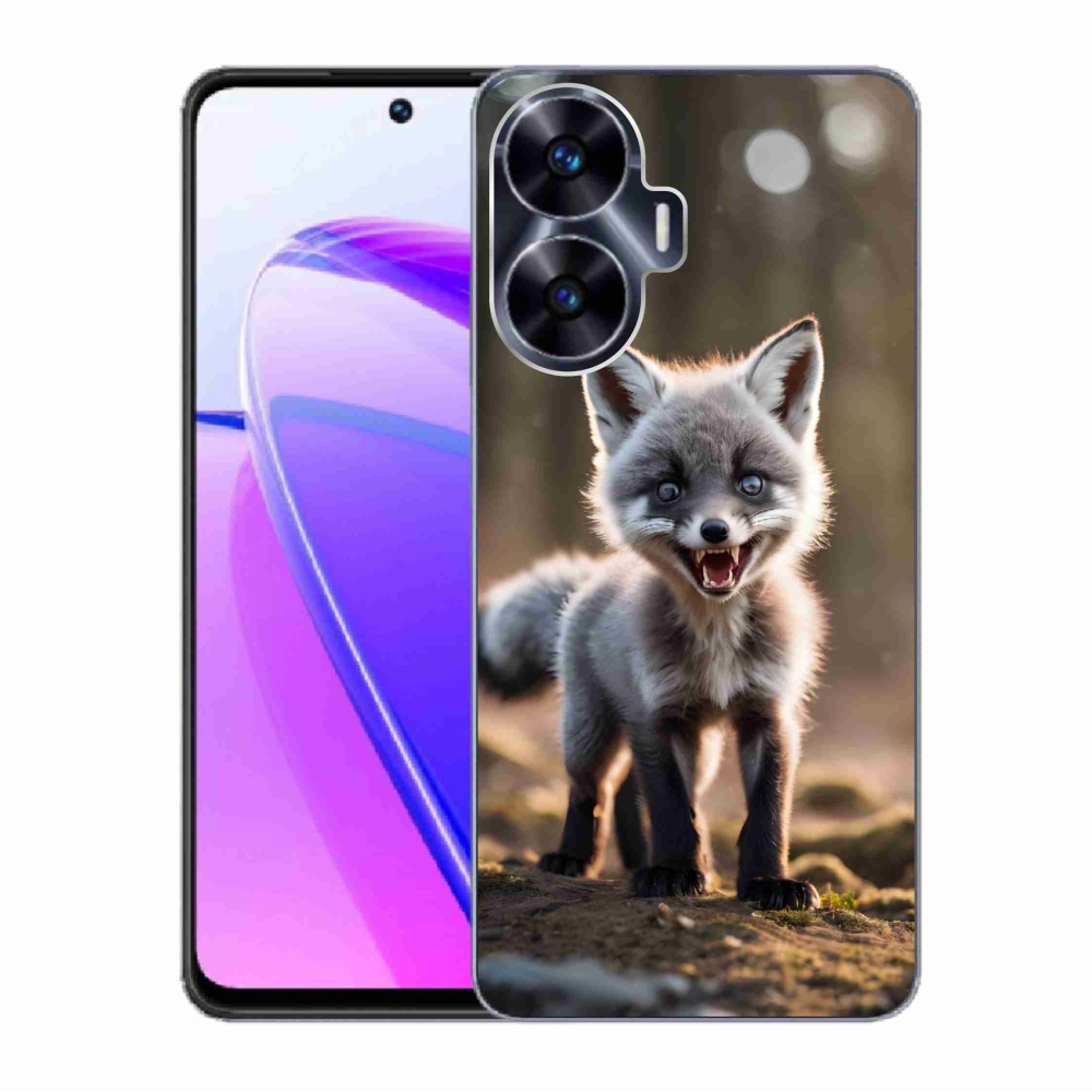Gél borító mmCase a Realme C55 készülékhez - angry fox