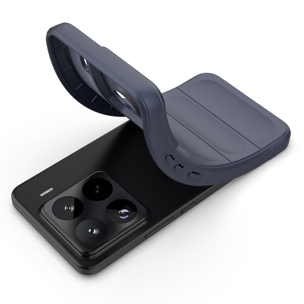 Rugg tartós zselés tok Xiaomi 15 Pro - sötétkék