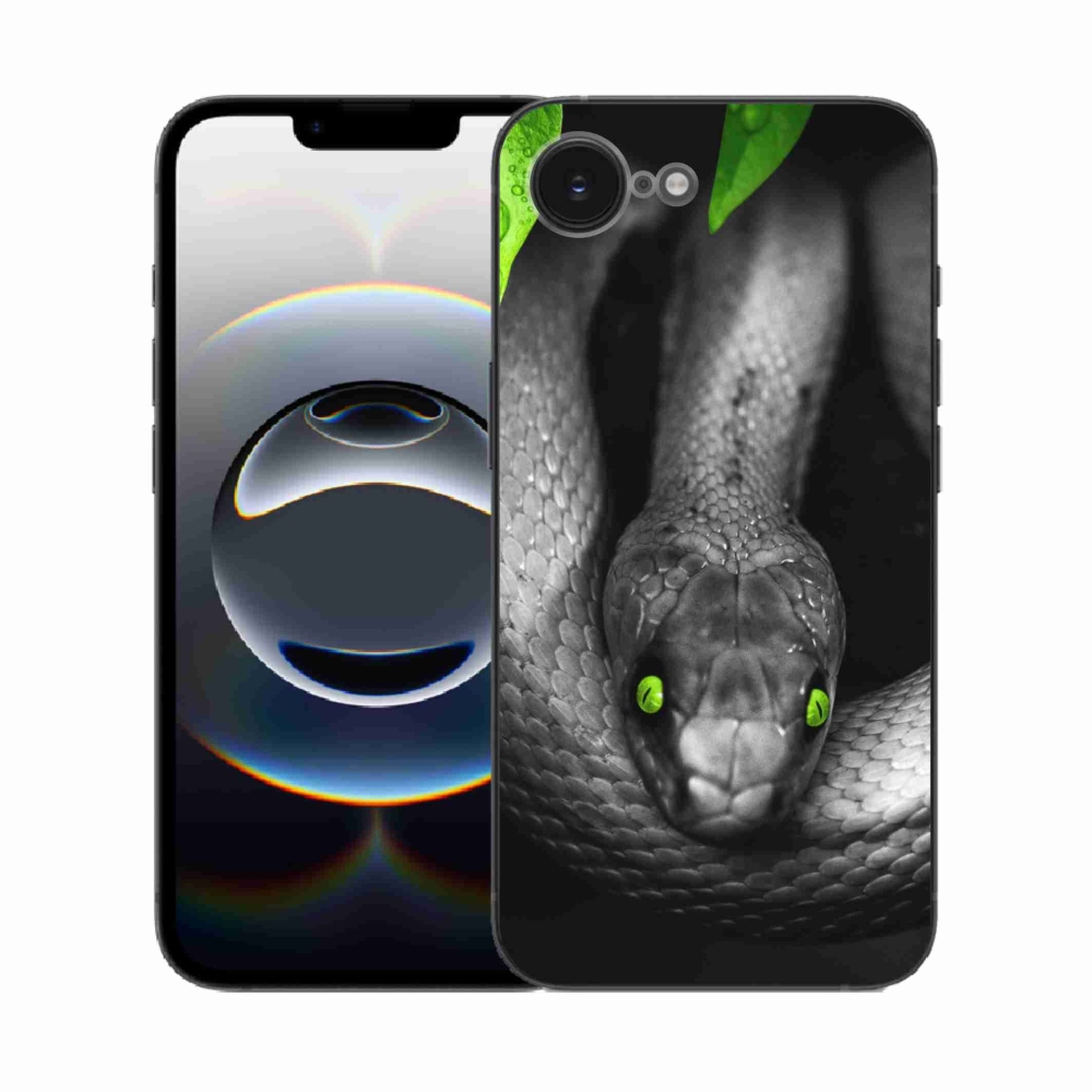 Zselés borítás mmCase iPhone 16e készülékhez - kígyó