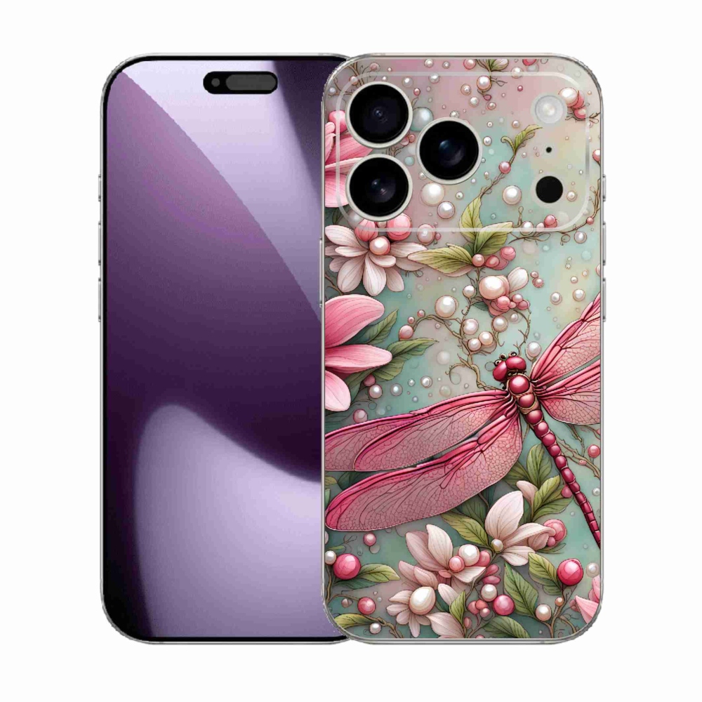 Zselés borítás mmCase iPhone 17 Pro készülékhez - szitakötő