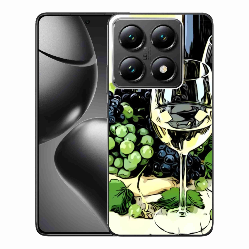 Gél borítás mmCase a Xiaomi 14T Pro számára - pohár bor
