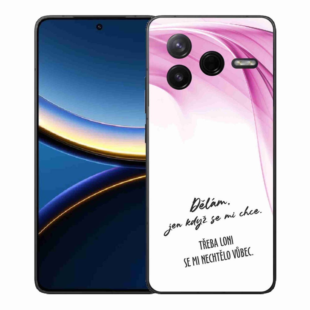 Gél borító mmCase a Xiaomi Poco F7 Pro számára - vicces szöveg 12 fehér háttér