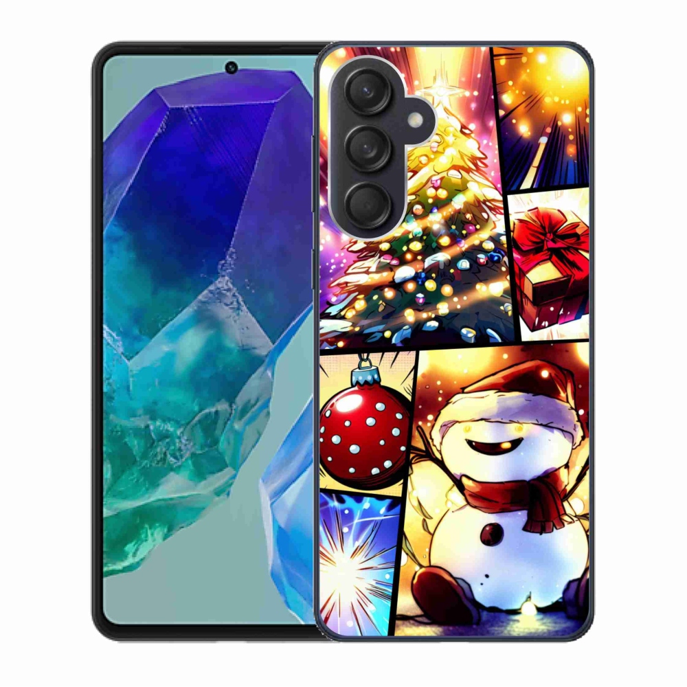 Gél borító mmCase Samsung Galaxy M55 5G - Karácsonyi motívumok 1
