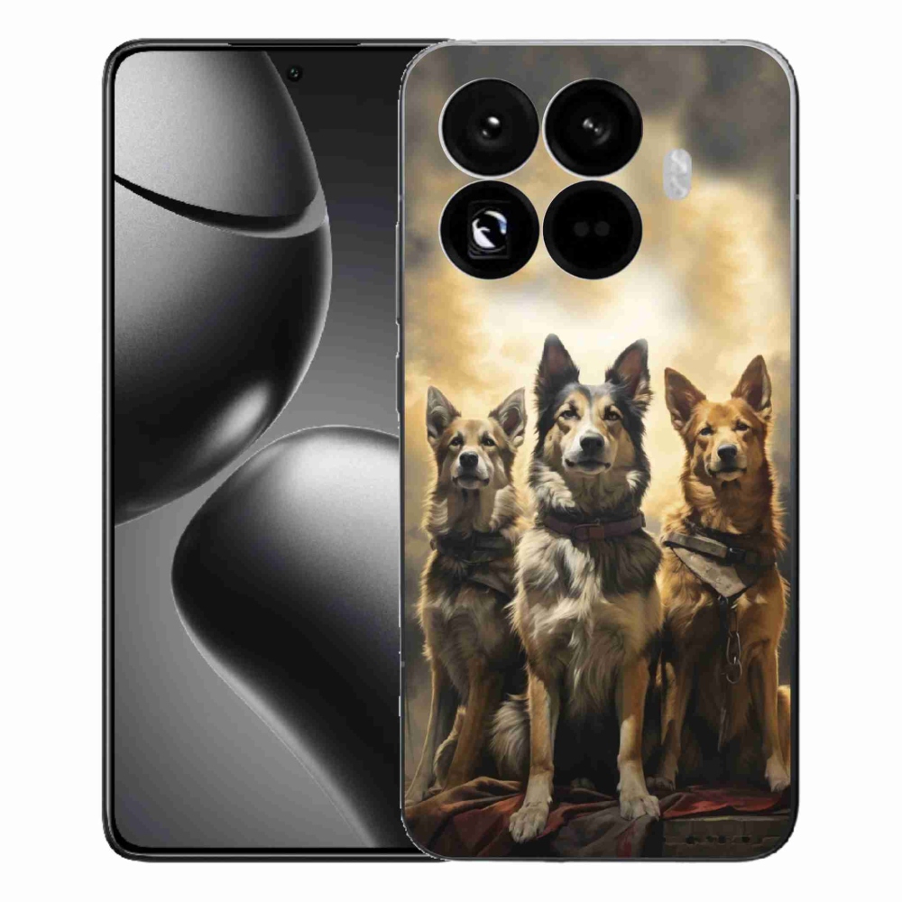 Gél borítás mmCase a Xiaomi 15T Pro számára - három kutya