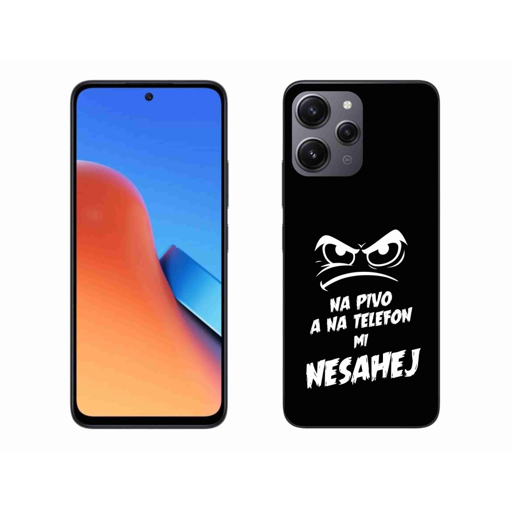 Gél borító mmCase a Xiaomi Redmi 12 - sör motívum 2 fekete háttérrel