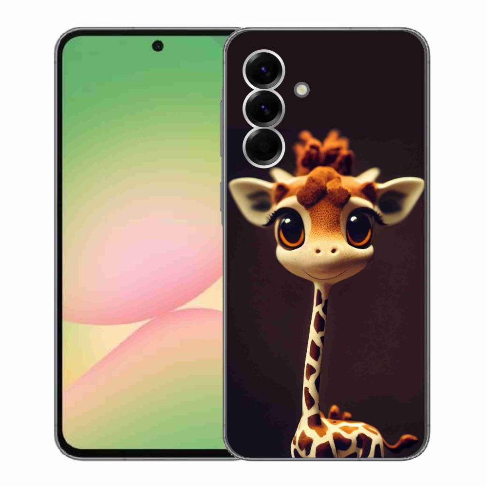 Zselés borítás mmCase Samsung Galaxy A56 5G - kis zsiráfhoz