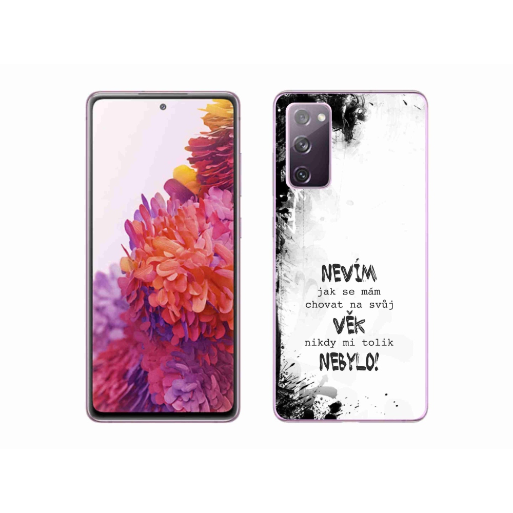 Gél borító mmCase Samsung Galaxy S20 FE - vicces szöveg 14 fehér háttér