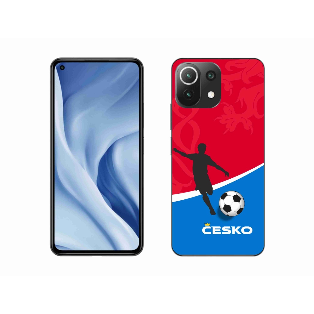 Gél borítás mmCase a Xiaomi 11 Lite 5G NE számára - futball Csehország