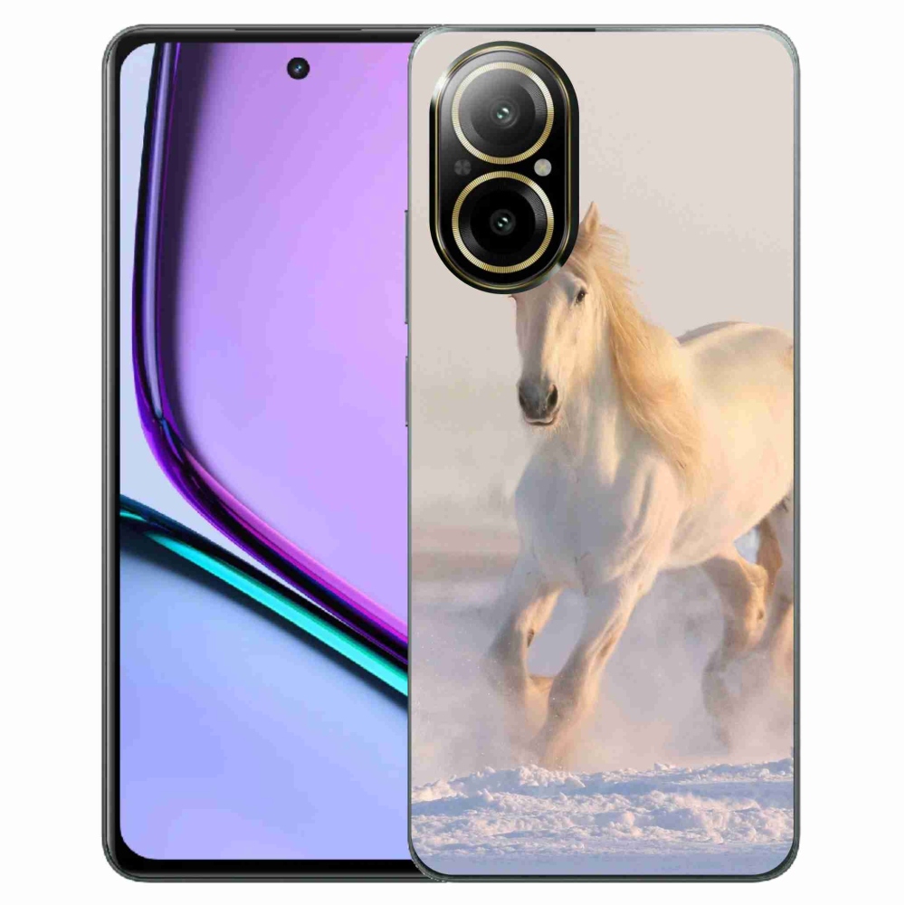 Gél tok mmCase a Realme C67 készülékhez - ló a hóban