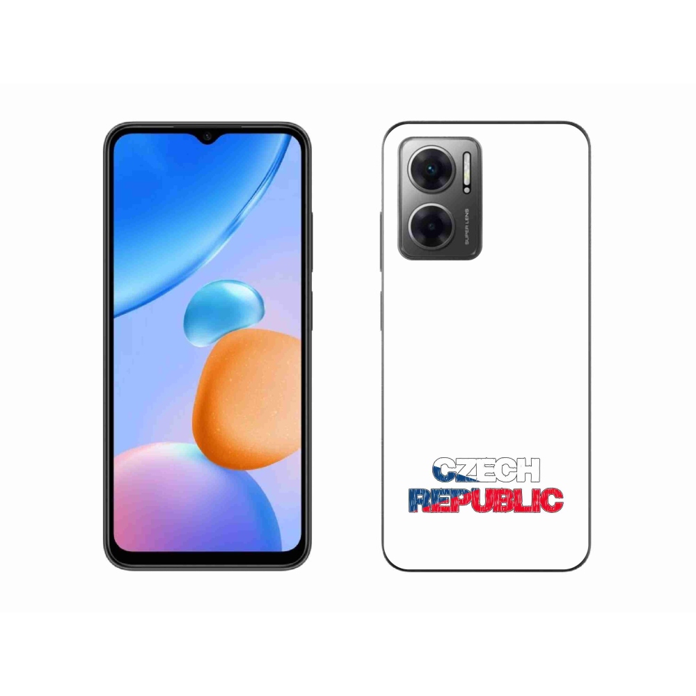 Gél borítás mmCase a Xiaomi Redmi 10 5G - Csehország fehér háttérrel