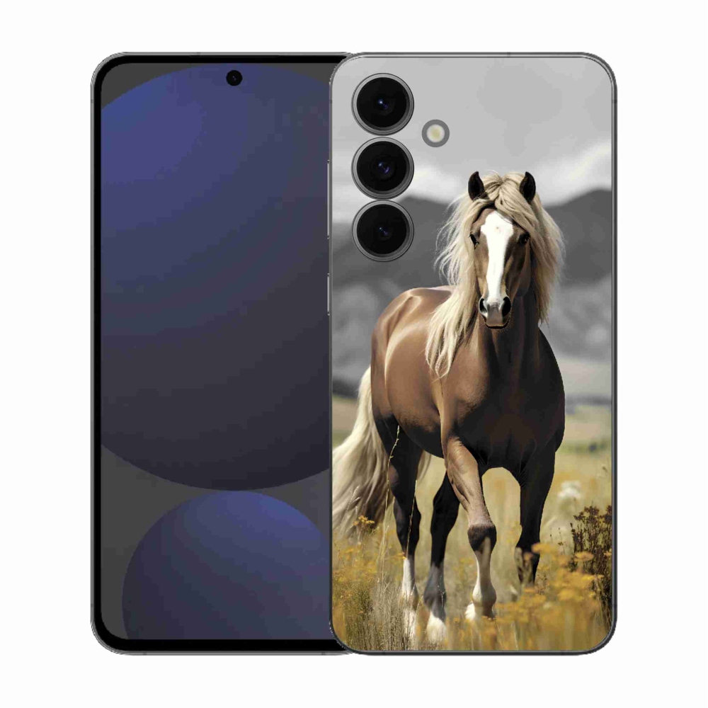 Gél védőhuzat mmCase Samsung Galaxy S25 FE - barna ló 1