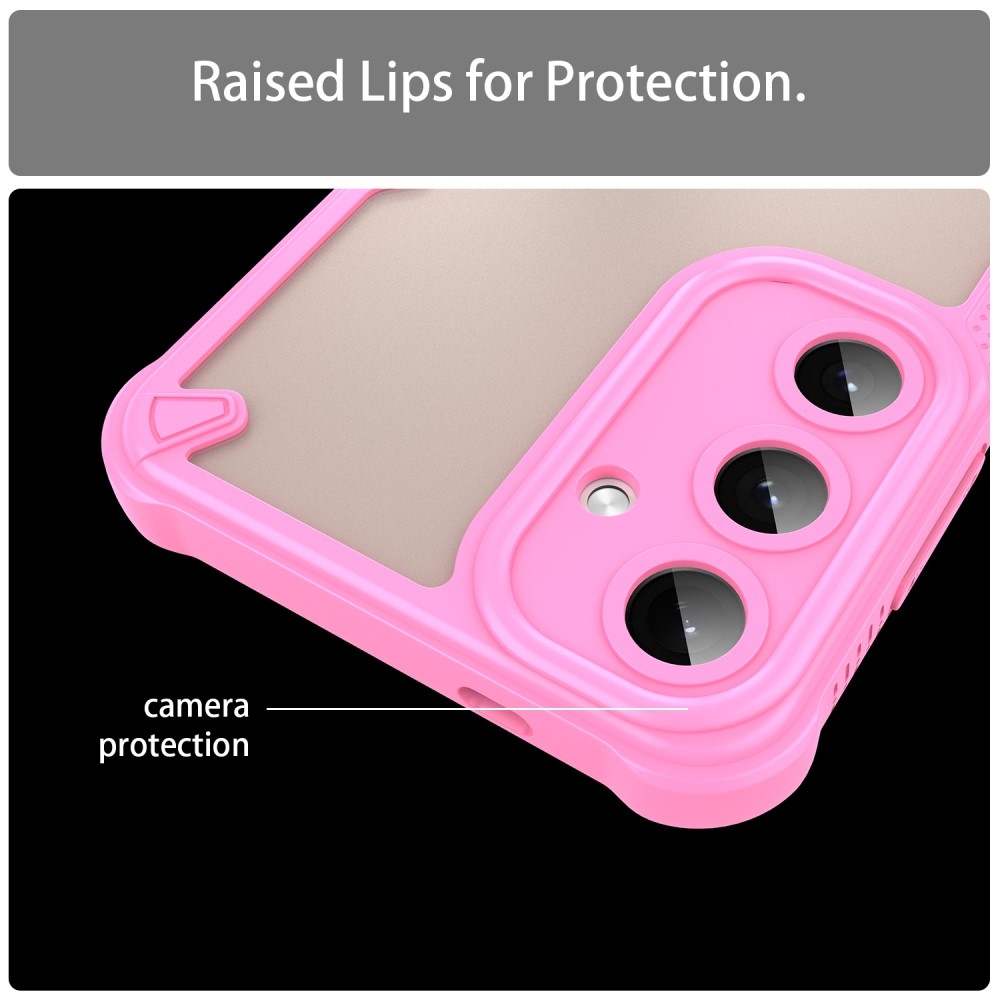 Fagyasztott tartós borítás Samsung Galaxy S25+ készülékhez - rózsaszín