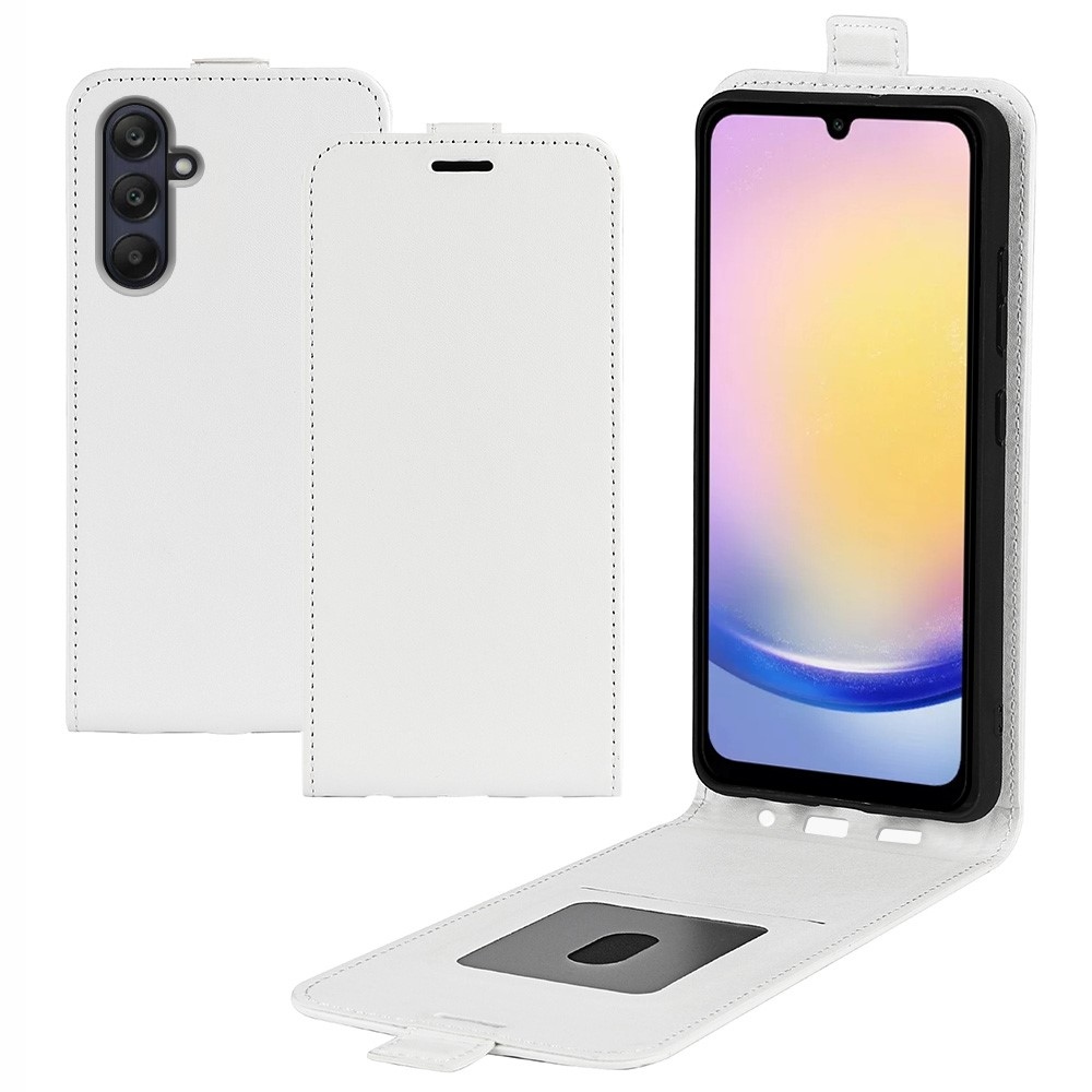 Függőleges könyvtáska Samsung Galaxy A26 5G készülékhez - fehér