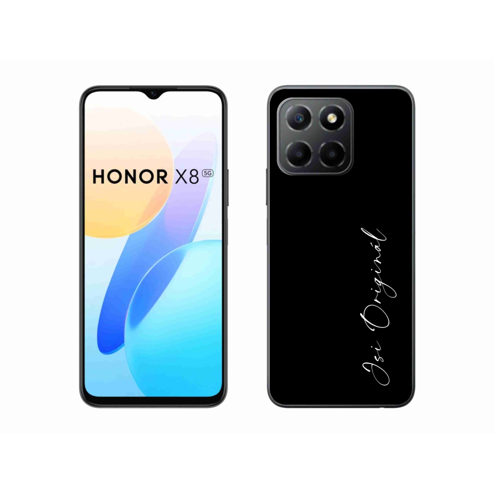 Gél borítás mmCase a Honor X8 5G/Honor 70 Lite 5G számára - te vagy az eredeti fekete háttér