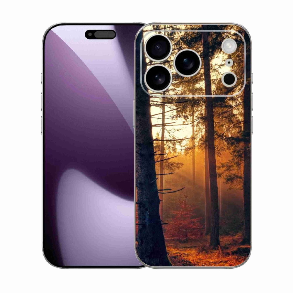 Zselés borítás mmCase iPhone 17 Pro készülékhez - erdő