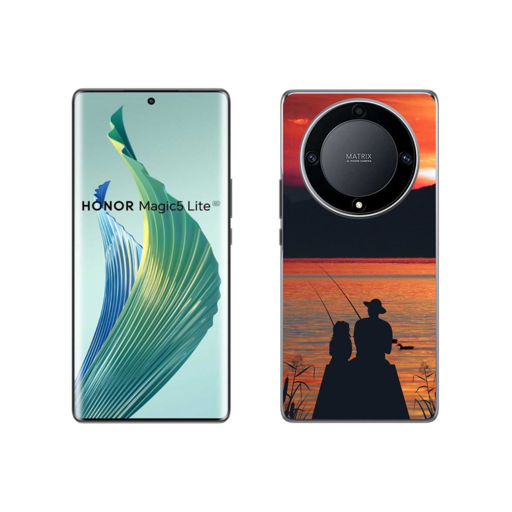 Zselés borítás mmCase a Honor Magic 5 Lite 5G számára - halászat 3