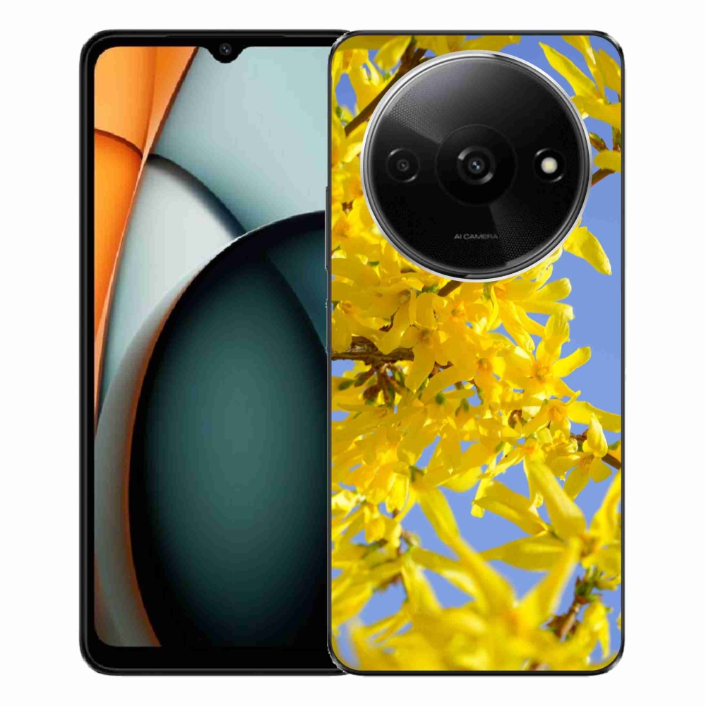 Gél borítás mmCase a Xiaomi Redmi A3-hoz - sárga virágok