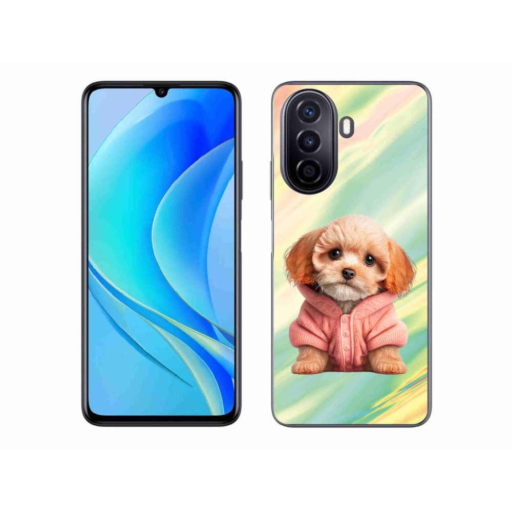 Gél borítás mmCase a Huawei Nova Y70 készülékhez - pulóveres kiskutya