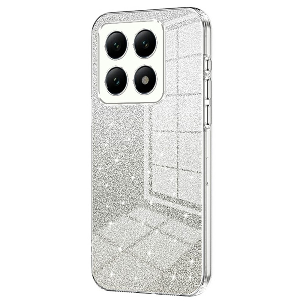 Vágott zselés csillogó tok Xiaomi 14T Pro - átlátszó