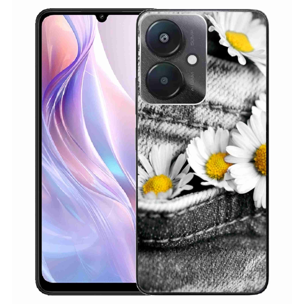 Gél tok mmCase a Xiaomi Redmi 13C 5G számára - margaréták