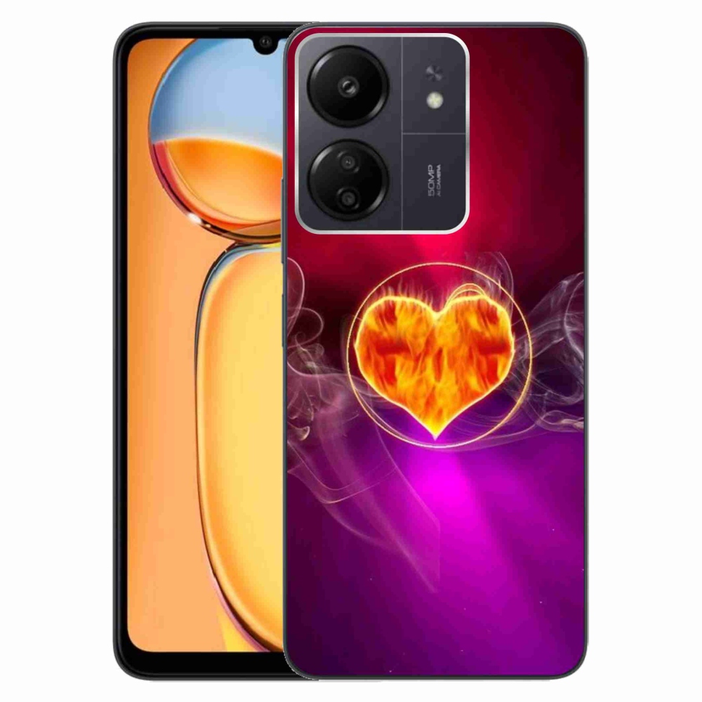 Gél borítás mmCase a Xiaomi Poco C65/Redmi 13C - tüzes szívhez