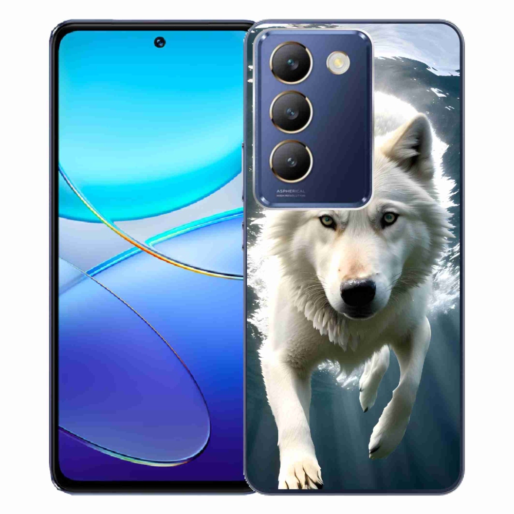 Gél védőburkolat mmCase a Vivo V40 SE 4G/5G készülékhez - fehér farkas