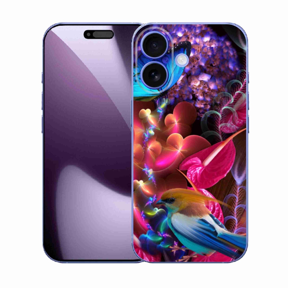 Gél borító mmCase iPhone 17 készülékhez - színes virágok