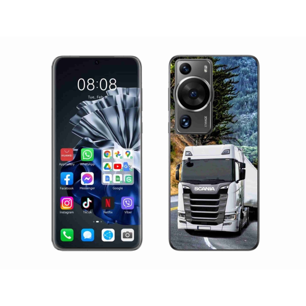 Gél borítás mmCase a Huawei P60 Pro készülékhez - teherautó 1