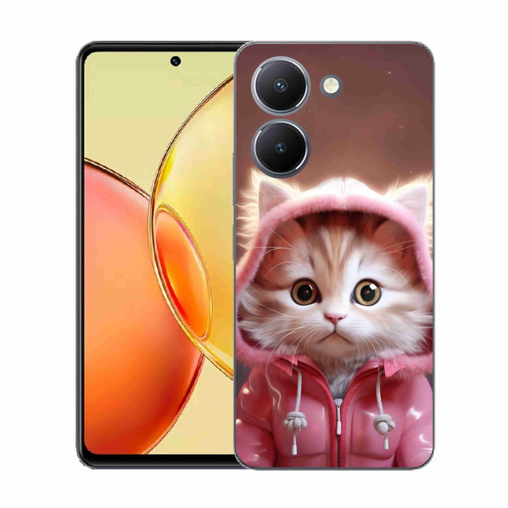 Gélburkolat mmCase a Vivo Y36-hoz - aranyos cica 3