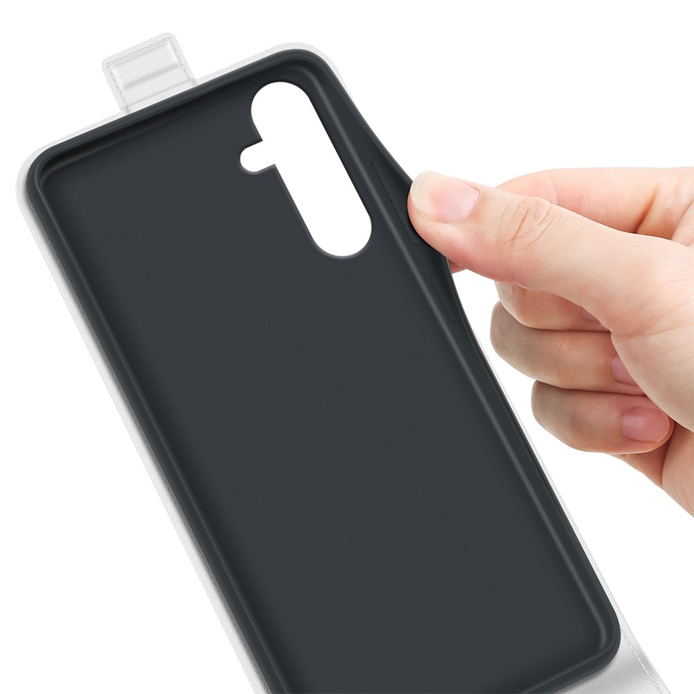 Függőleges könyvtáska Samsung Galaxy A16 4G/5G készülékhez - fehér